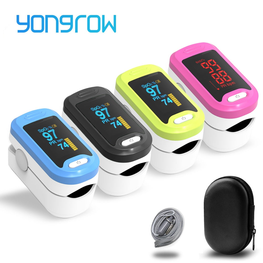 Yongrow Medical Fingertip Pulse Oximeter SPO2 PR Memter Oxygen Saturation SPO2 Oximetro De Dedo Pulsioximetro Oxymeter Finger