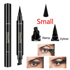 2019 Hot Sale Black Eyeliner Stamp Pencil Long Lasting Sweatproof Natural Black Stencil Liquid Eye Liner Women Eyes Makeup TSLM2