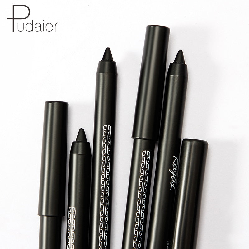 Professional Black Eyeliner Gel Pencil Waterproof Long Lasting Easy To Wear Solid Eye Liner Tattoo Pen Makeup Cosmetics TSLM2