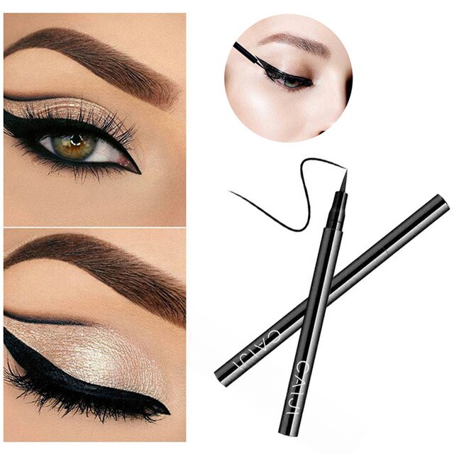 Liquid Eyeliner Black Waterproof Quick-drying Definer Durable Eyeliner Pencil Not blooming not easy to remove makeup TSLM1