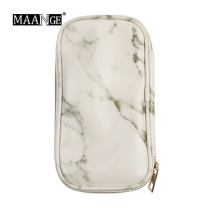 Dropship Professional Portable Cosmetic Makeup Brush Bag Fashion Marble Case Beauty Brush Bag Makeup Brush Storage Bag