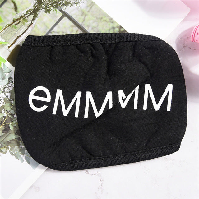 2 styles Kawaii Anti Dust mask Kpop Cotton Mouth Mask Cute Anime Cartoon Mouth Muffle Face Mask Emotiction Masque Kpop masks