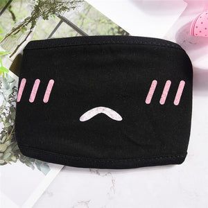 2 styles Kawaii Anti Dust mask Kpop Cotton Mouth Mask Cute Anime Cartoon Mouth Muffle Face Mask Emotiction Masque Kpop masks