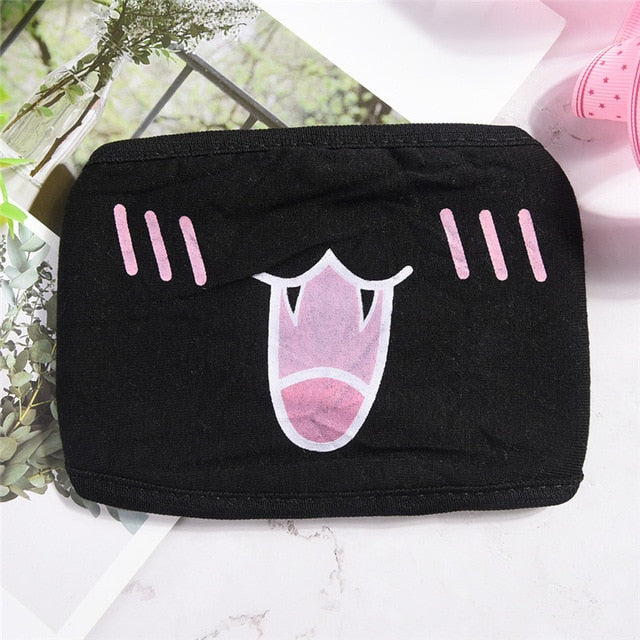 2 styles Kawaii Anti Dust mask Kpop Cotton Mouth Mask Cute Anime Cartoon Mouth Muffle Face Mask Emotiction Masque Kpop masks