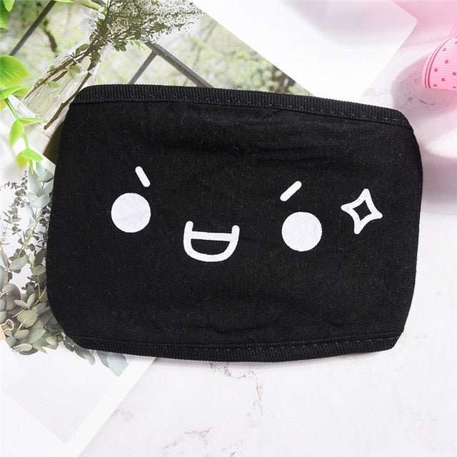 2 styles Kawaii Anti Dust mask Kpop Cotton Mouth Mask Cute Anime Cartoon Mouth Muffle Face Mask Emotiction Masque Kpop masks