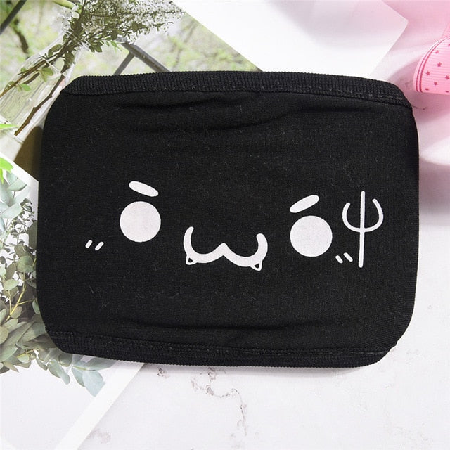 2 styles Kawaii Anti Dust mask Kpop Cotton Mouth Mask Cute Anime Cartoon Mouth Muffle Face Mask Emotiction Masque Kpop masks