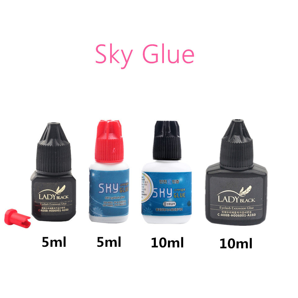 NEWCOME 1 Bottle Korea Sky Glue False Eyelash Extension Red Cap Sky Glue Lady Black Best Sensitive Glue Strong Adhesive Lash