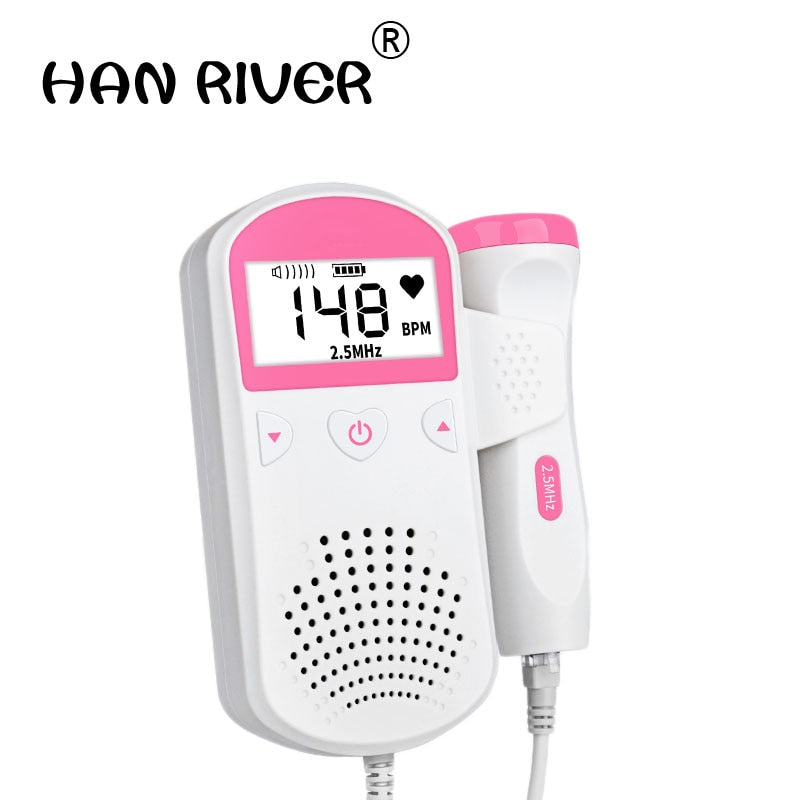 Doppler listen baby monitor fetal monitor right test medical no radiation pregnant women household quickened the stethoscope