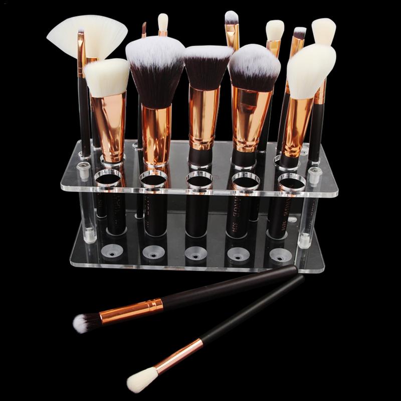 20 Holes Makeup Brush Display Stand Artifact Makeup Brush Holder Drying Rack Holder Air Brush Tool Brush Placement Table